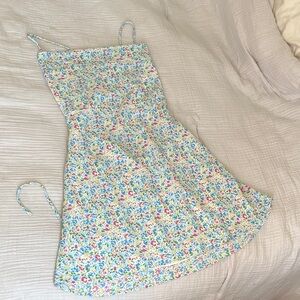 Princess Polly Kids Floral Dress - Blue and Pink